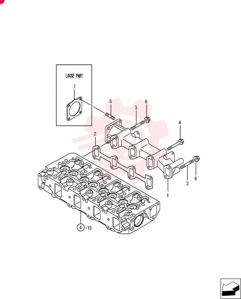 EXHAUST MANIFOLD VV12964013109