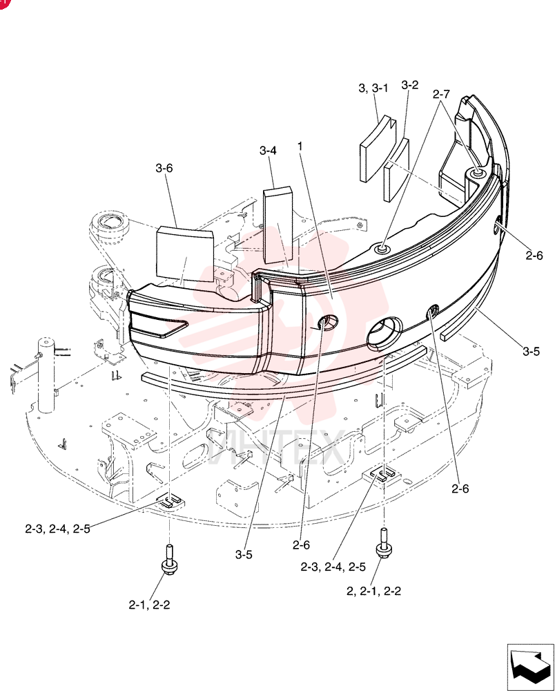 Схема (E50B) - COMPACT CRAWLER EXCAVATOR TIER 4 (NA) - ASN PJ06-09807 (NATN82427 -) PY60C00014F1