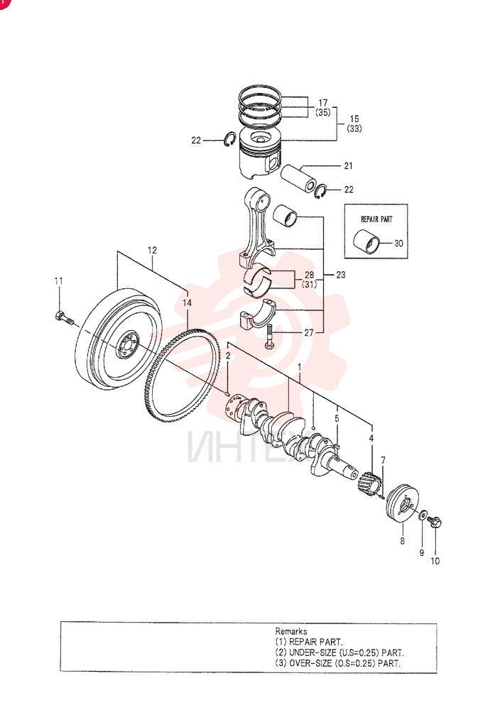 CRANKSHAFT VV12960421000