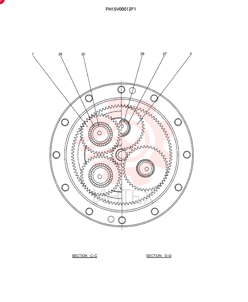 GEAR PH15V00012S005
