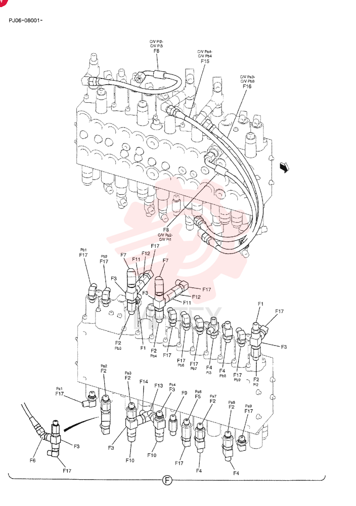 HYD CONNECTOR HH25S04004G1