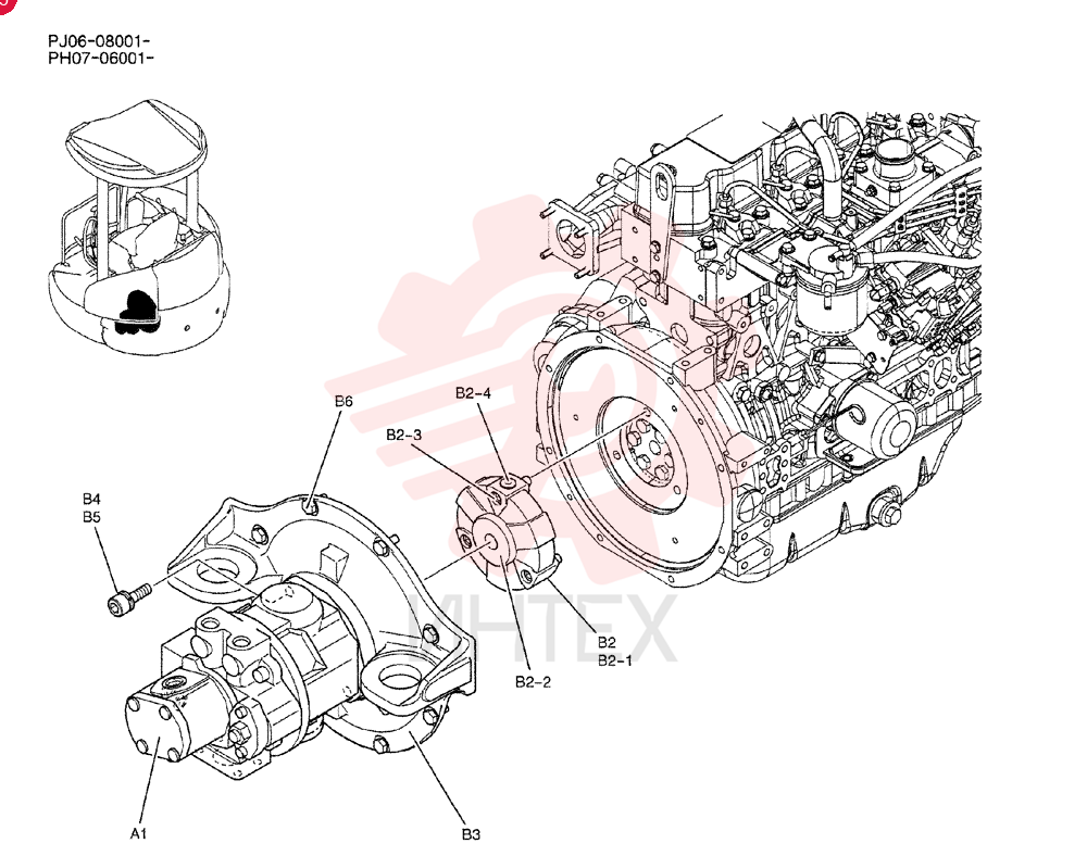 HYDRAULIC PUMP PH10V00015F1