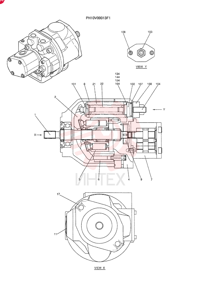 HYDRAULIC PUMP PH10V00013F1 (1)