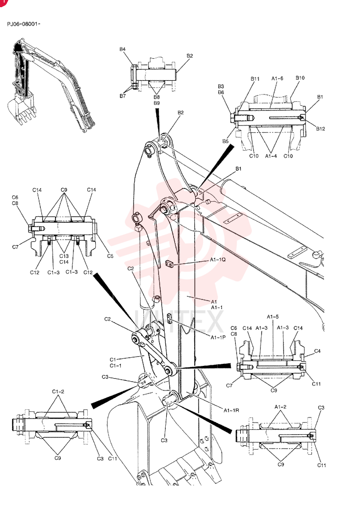 LIFT ARM PY12B00096F1