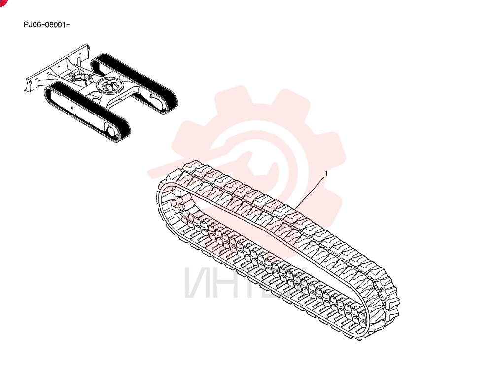 RUBBER TRACK PY61D00014P1