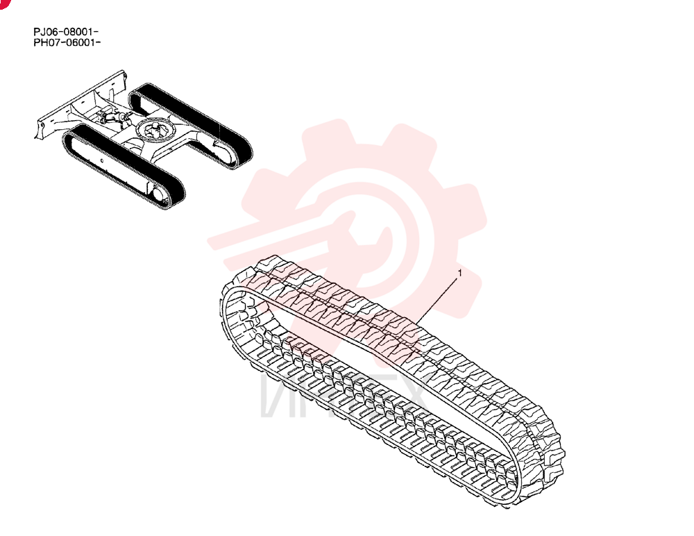 RUBBER TRACK PY61D00013P1