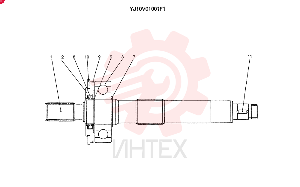 SHAFT ASSY. YJ10V01001F1