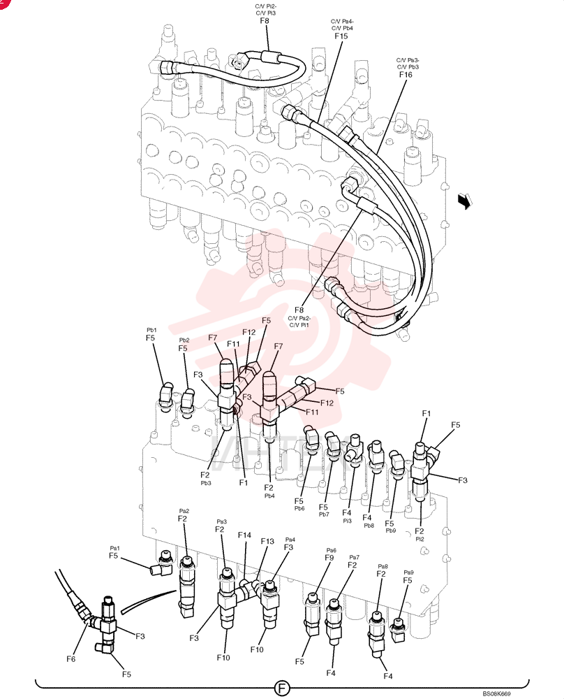 HYD CONNECTOR HH25S04004G1