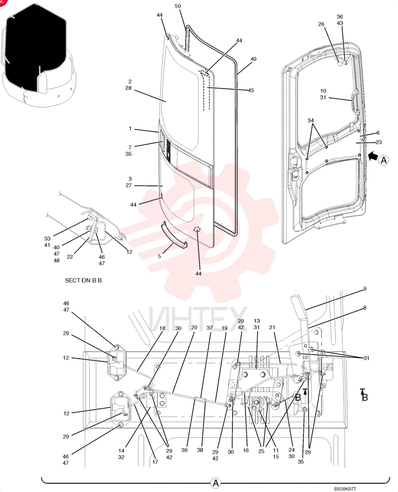 LH CAB DOOR PM51C00006F1%LD