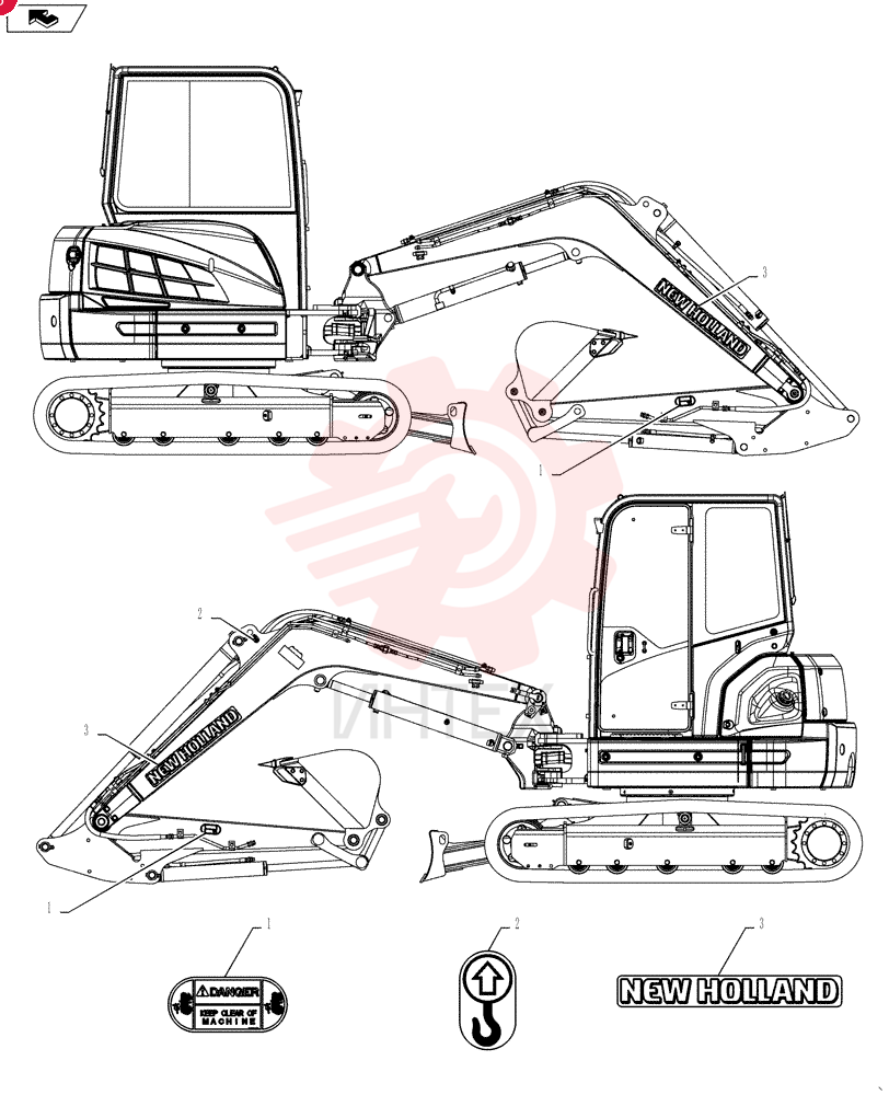 DANGER DECAL PE20T01012P1