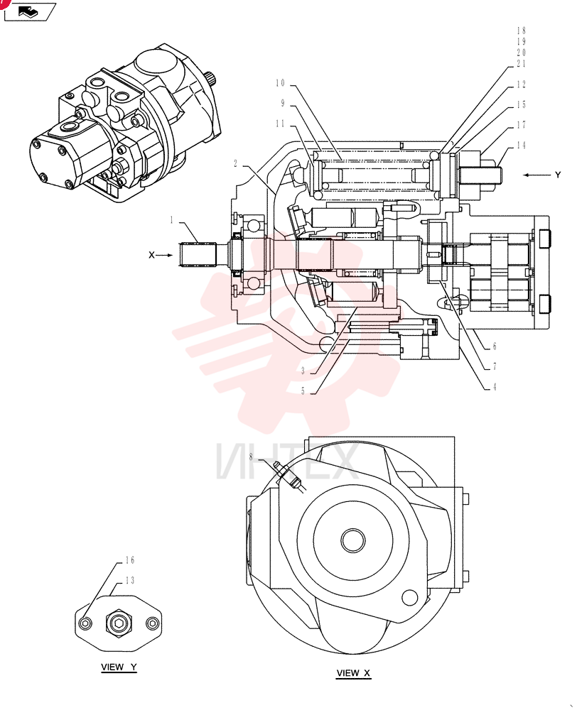 HYDRAULIC PUMP PH10V00013F1 (2)