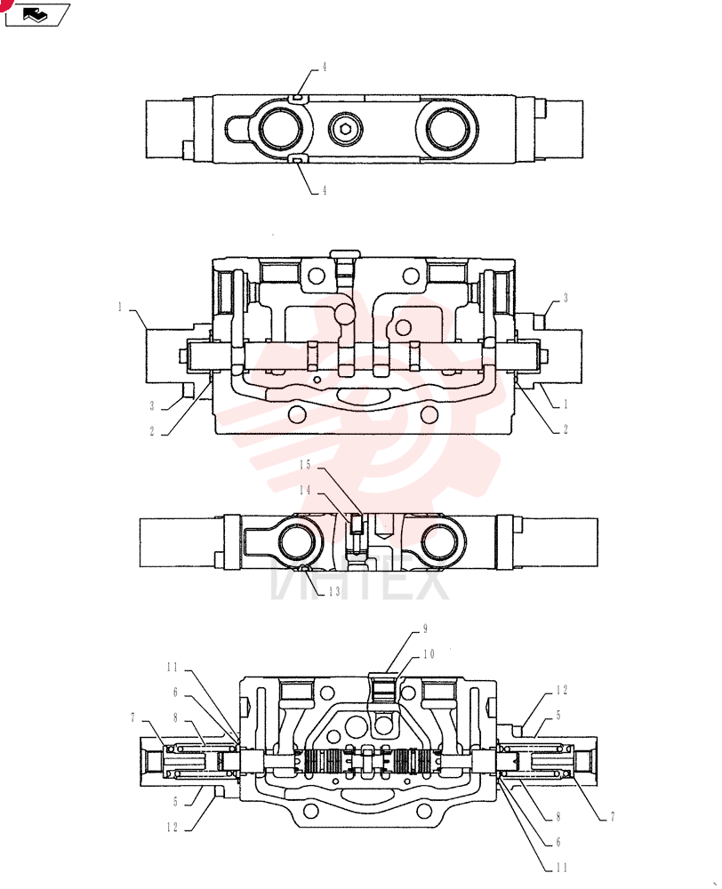 Схема (E55BX) - CRAWLER EXCAVATOR (NA) - ASN PS02-00101 (NCTN~) (1/10-) PY64H00077F1 (2)
