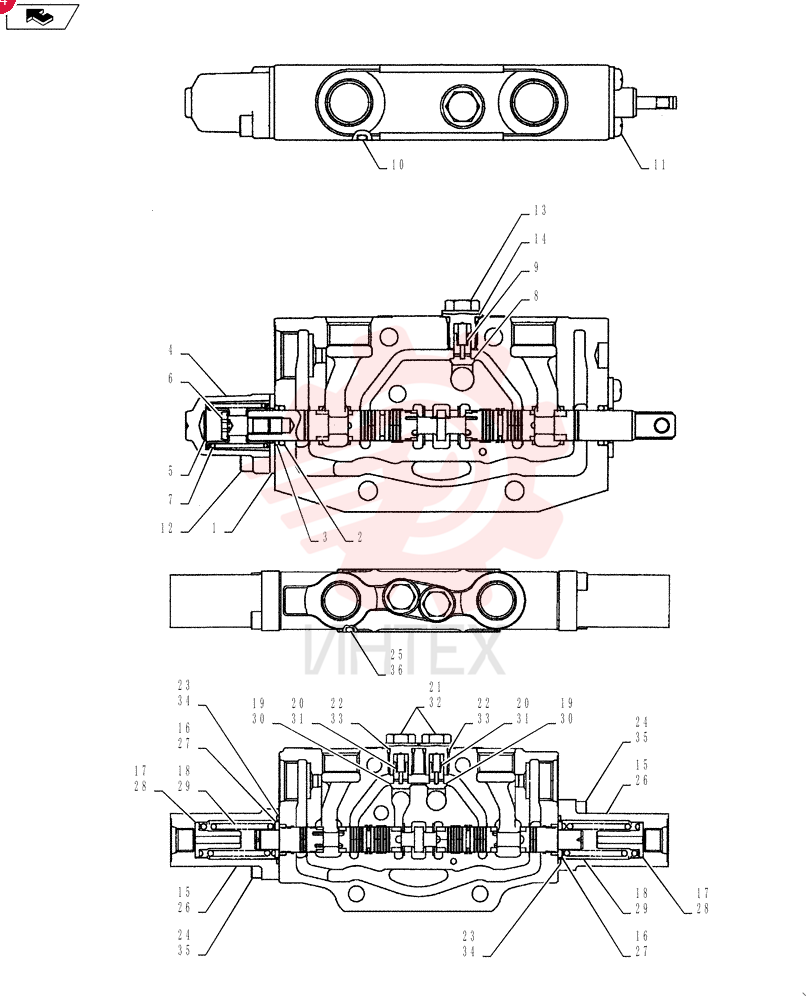 Схема (E55BX) - CRAWLER EXCAVATOR (NA) - ASN PS02-00101 (NCTN~) (1/10-) PY64H00077F1 (5)