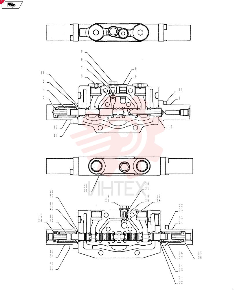 Схема (E55BX) - CRAWLER EXCAVATOR (NA) - ASN PS02-00101 (NCTN~) (1/10-) PY64H00077F1 (6)