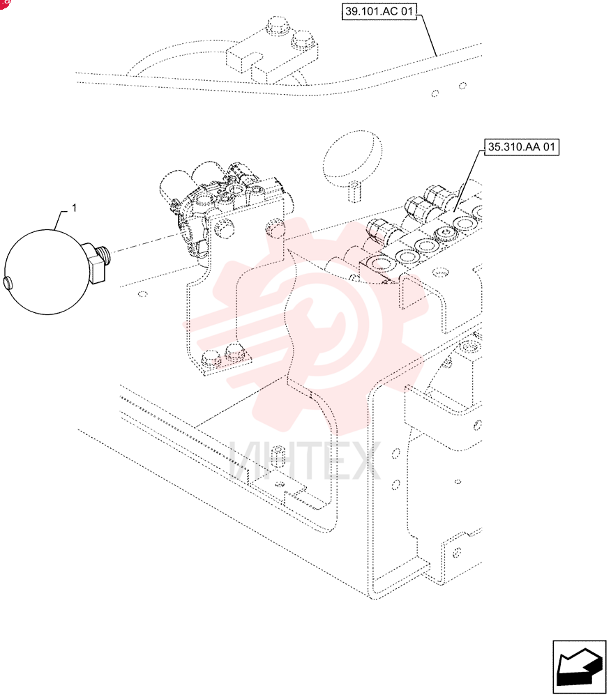 ACCUMULATOR 2445R373F1