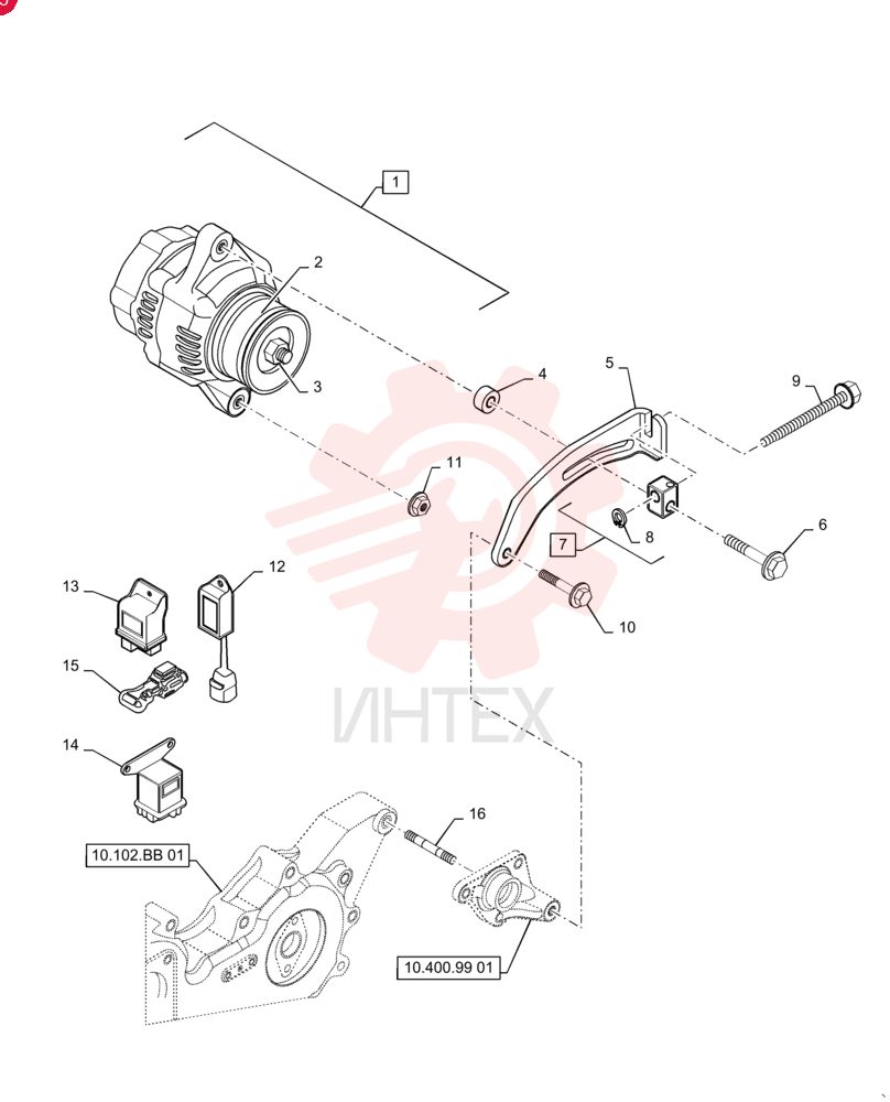 ALTERNATOR,12V, 55 Amp