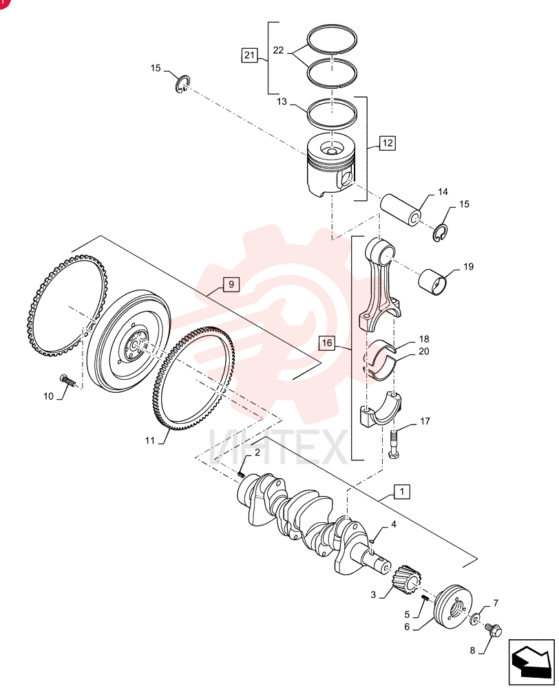 CRANKSHAFT VV12960421000