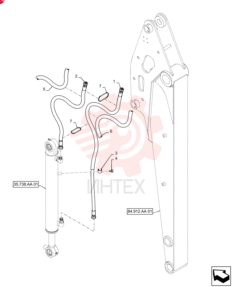 HOSE LE43H01128D3