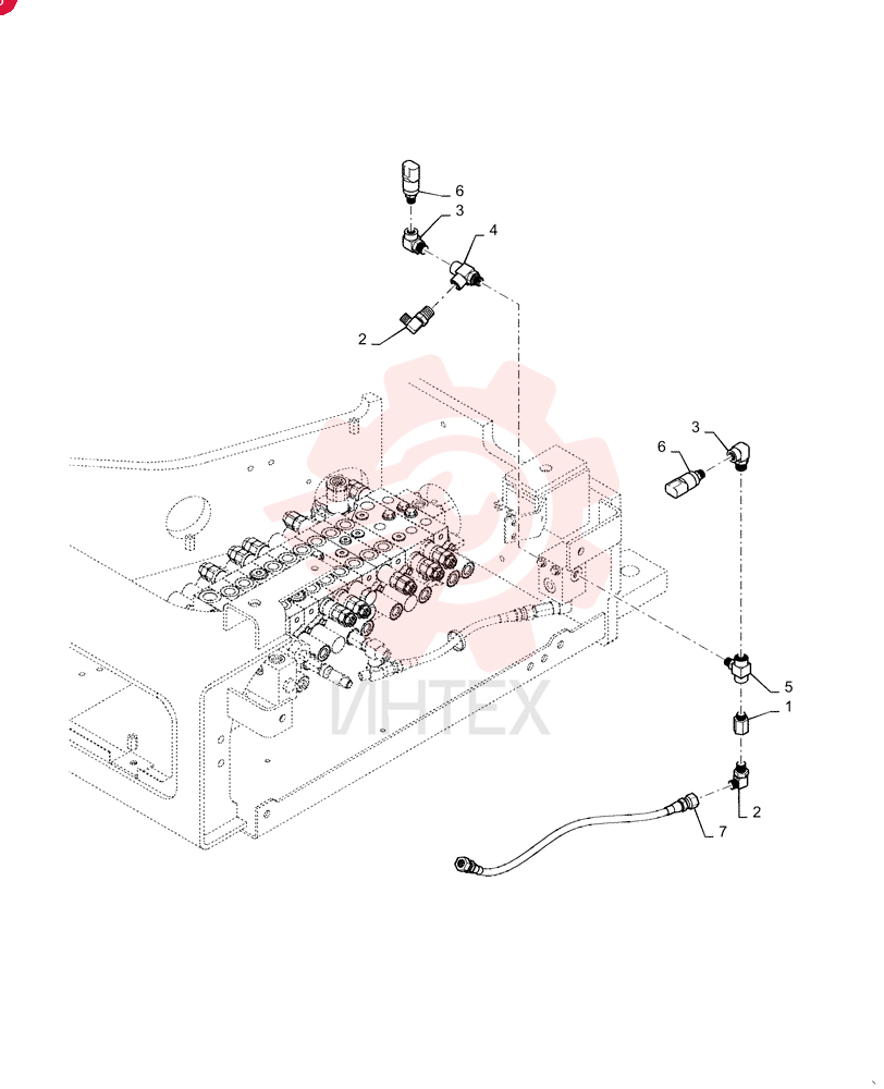 HYD CONNECTOR 2444Z2525 (2)