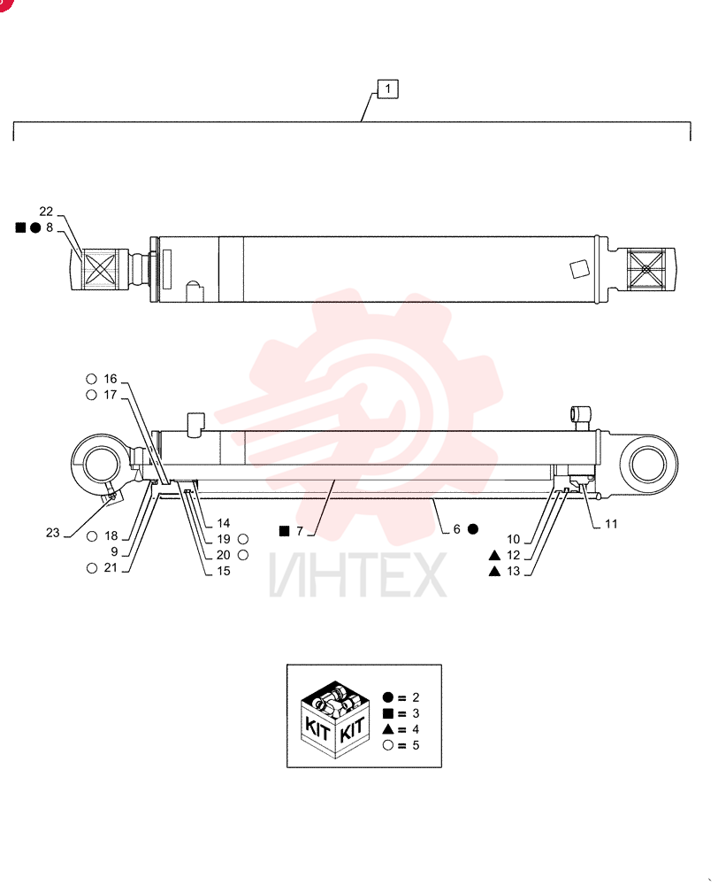 HYDRAULIC CYLINDER PS01V00004F1