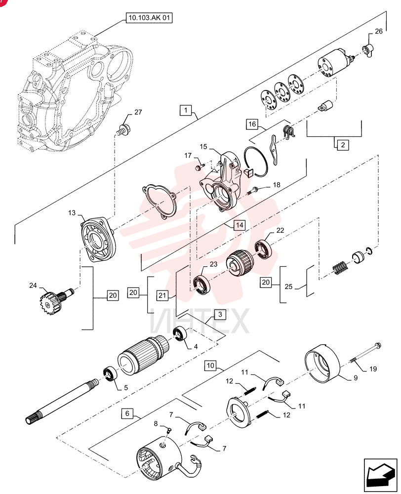 STARTER MOTOR VV12913677011