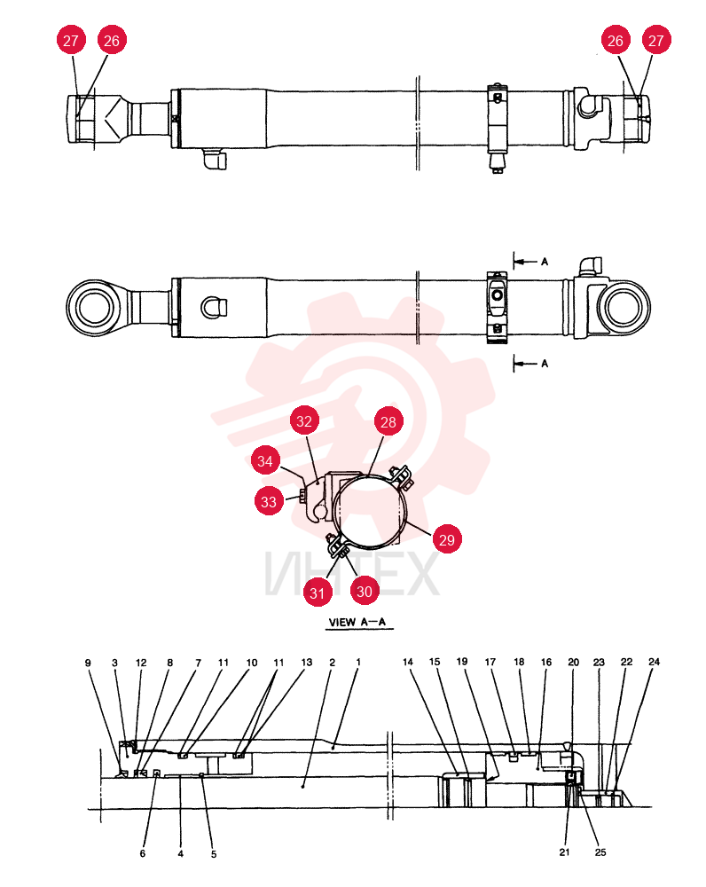CYLINDER ASSY. YT01V00002F1 (1)