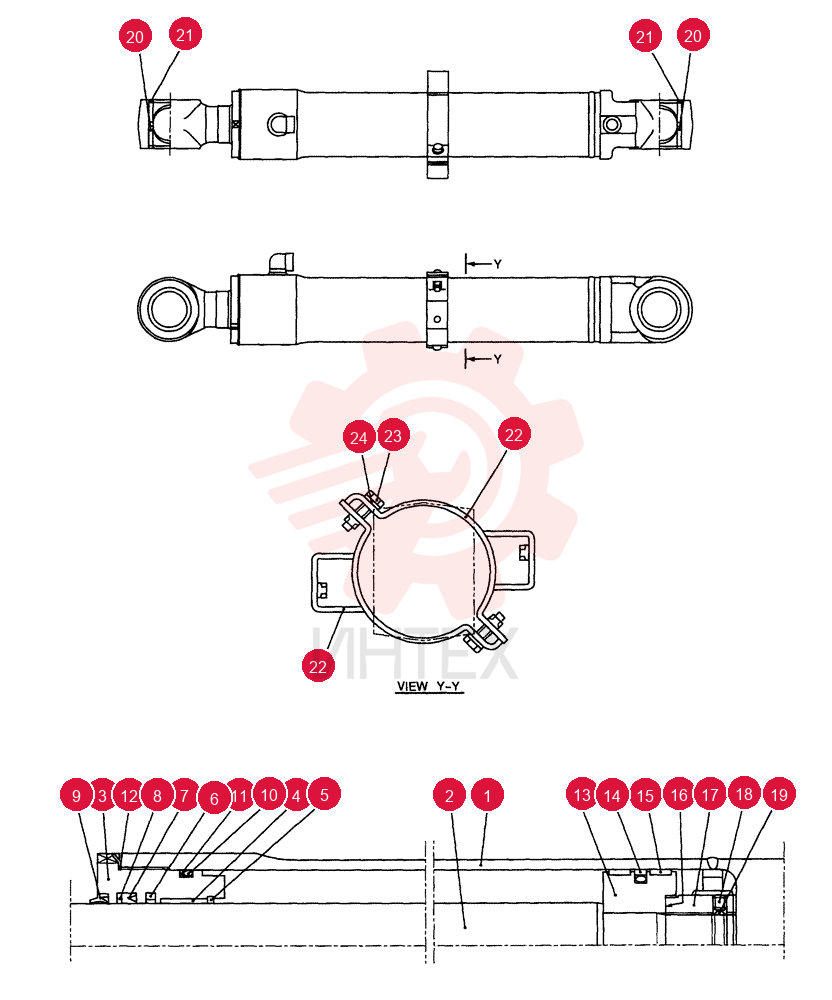CYLINDER ASSY. YT01V00005F1 (1)