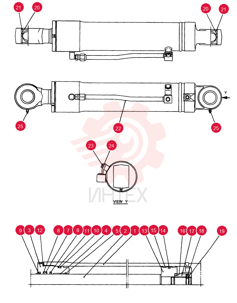 CYLINDER ASSY. YT01V00008F1 (1)