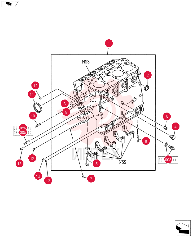 CYLINDER BLOCK VI8980894850 (1)