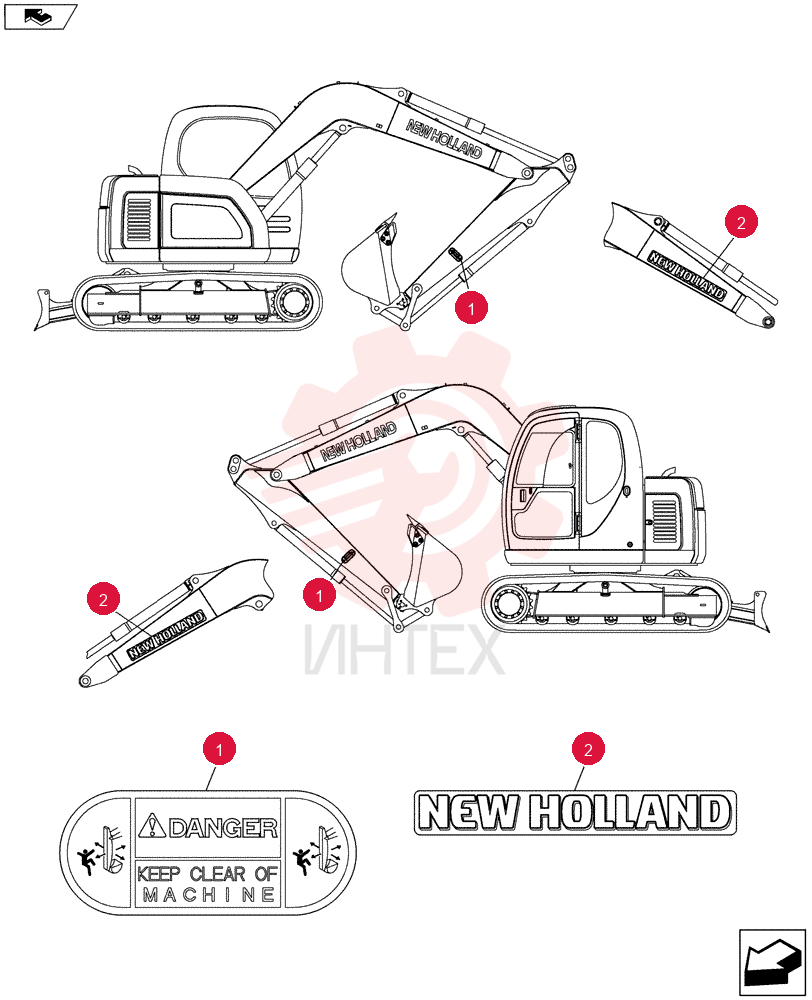 Схема (E70BSR) - COMPACT CRAWLER EXCAVATOR ASN YT06-18001 YT22T00101F2