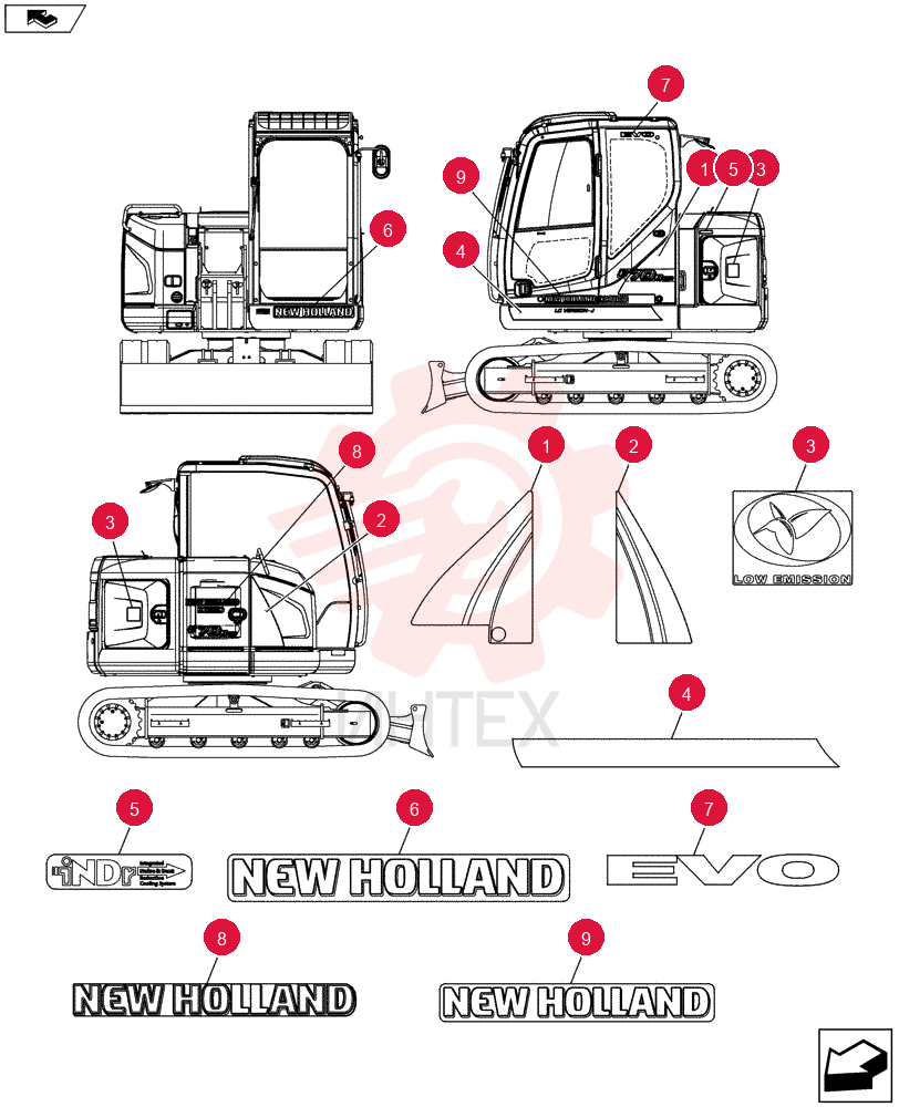 Схема (E70BSR) - COMPACT CRAWLER EXCAVATOR ASN YT06-18001 YT22T00155F1