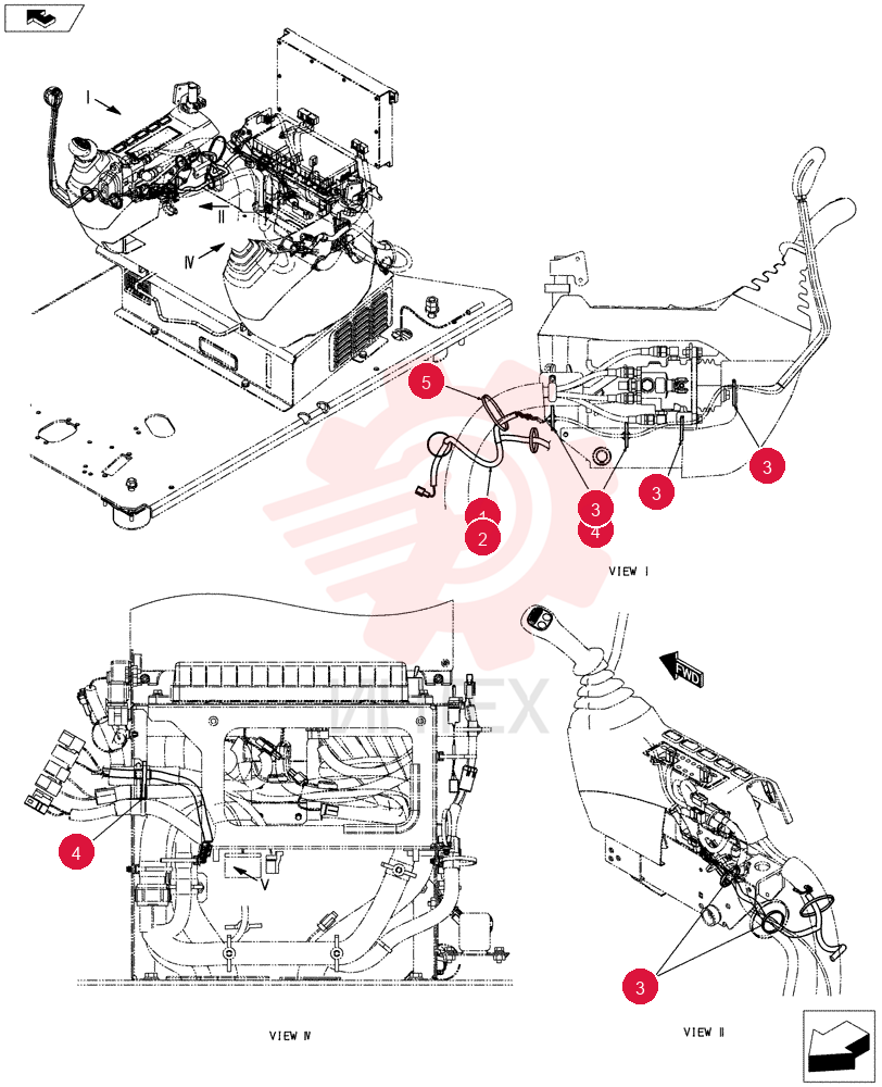Схема (E70BSR) - COMPACT CRAWLER EXCAVATOR ASN YT06-18001 LF11E00002F1