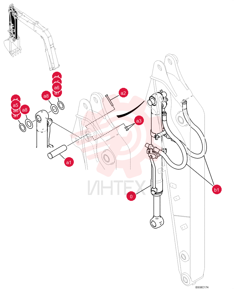 BUCKET CYLINDER YT01V00032F1 (1)