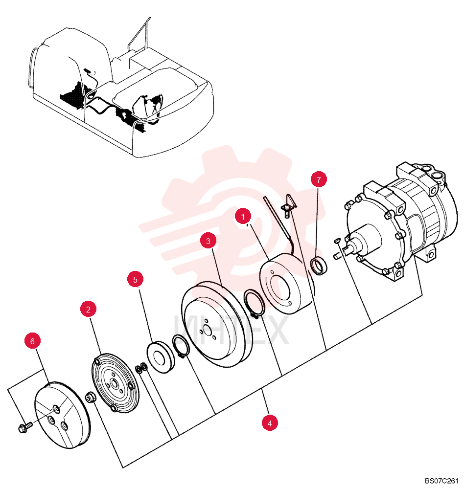 COMPRESSOR,W/ Pulley YX91V00001F1