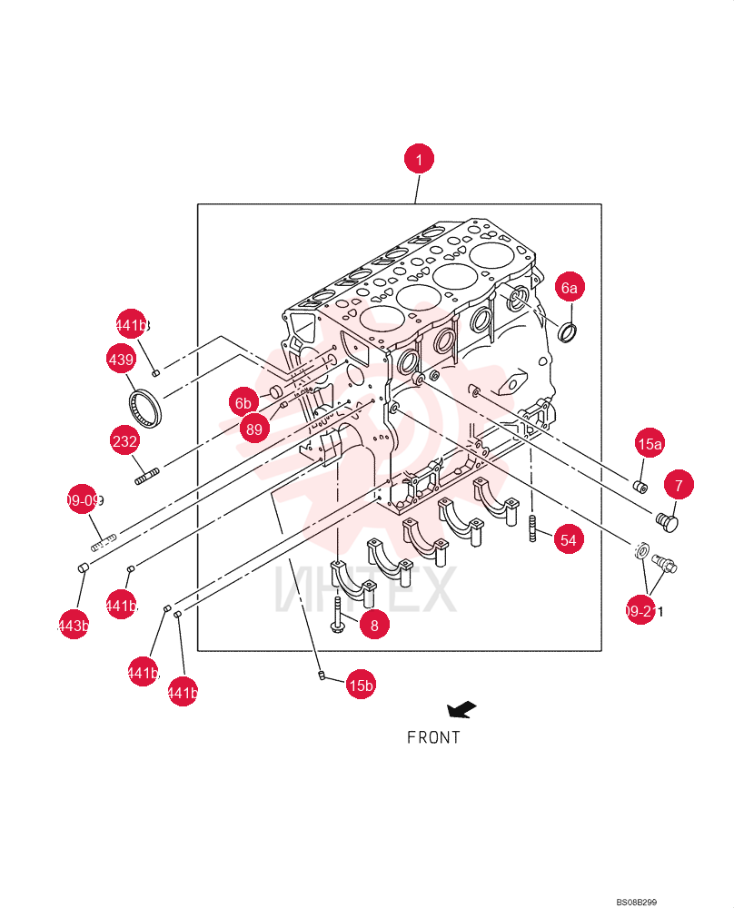 CYLINDER BLOCK VI8980894850 (1)