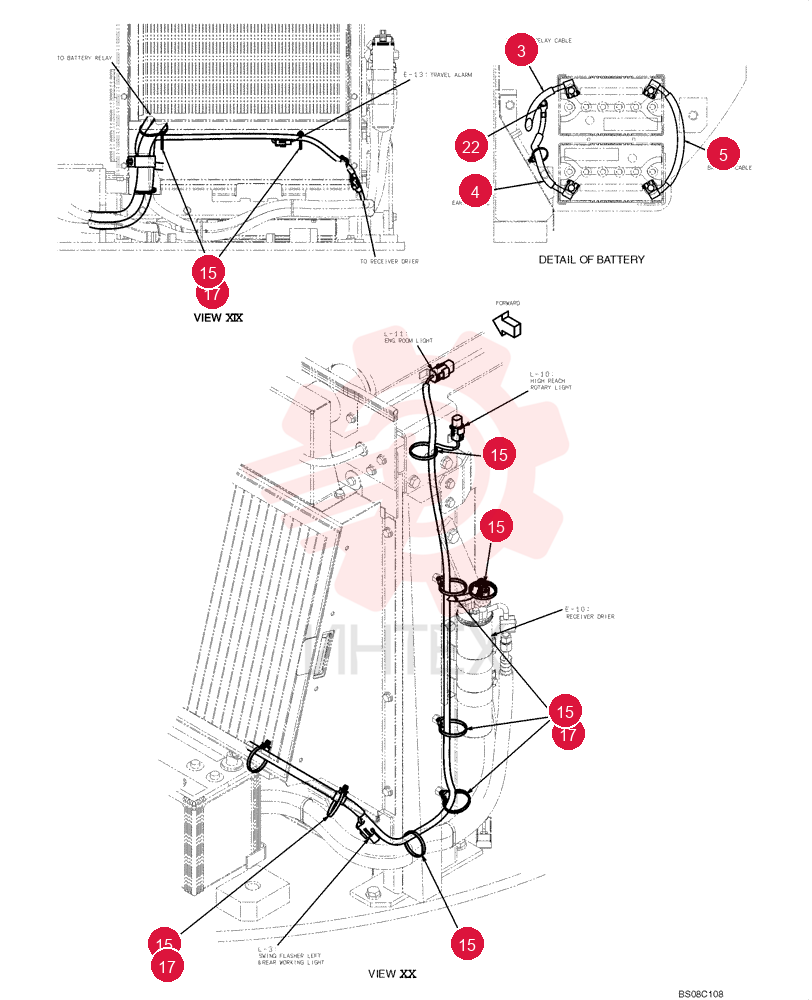 ELECTRIC CABLE YT13E01142P1