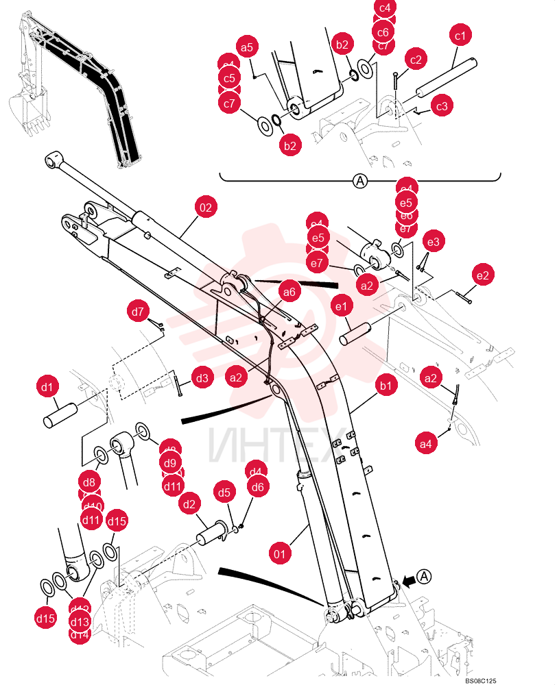 LIFT CYLINDER YT01V00034F1 (1)