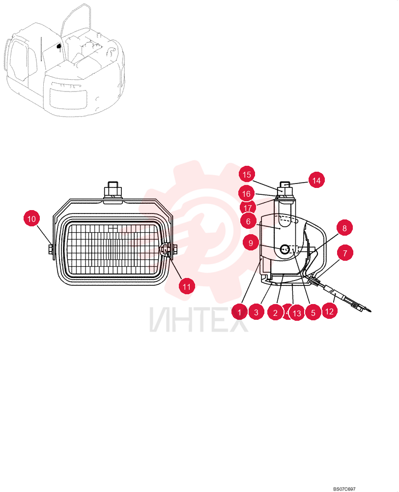 LIGHT ASSY. YT80S00002F1 (2)