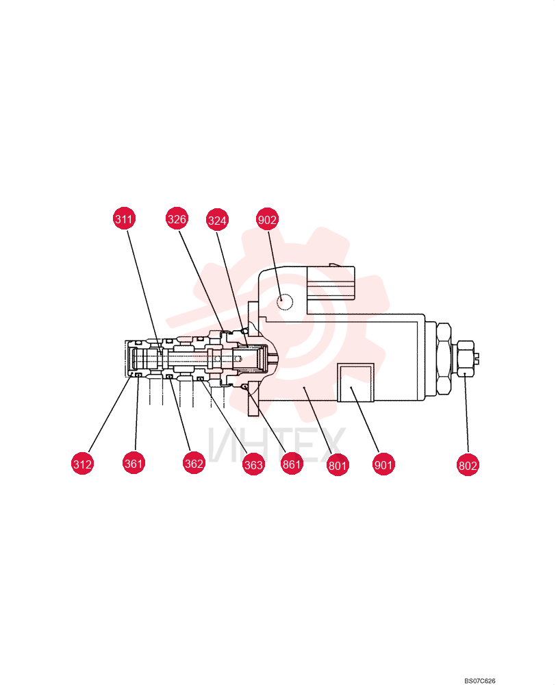 SOLENOID VALVE,Cartridge W/Coil YN35V00050F1