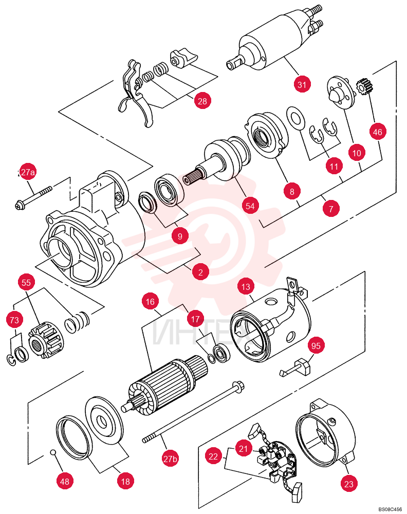 STARTER MOTOR VI8980723151 (2)
