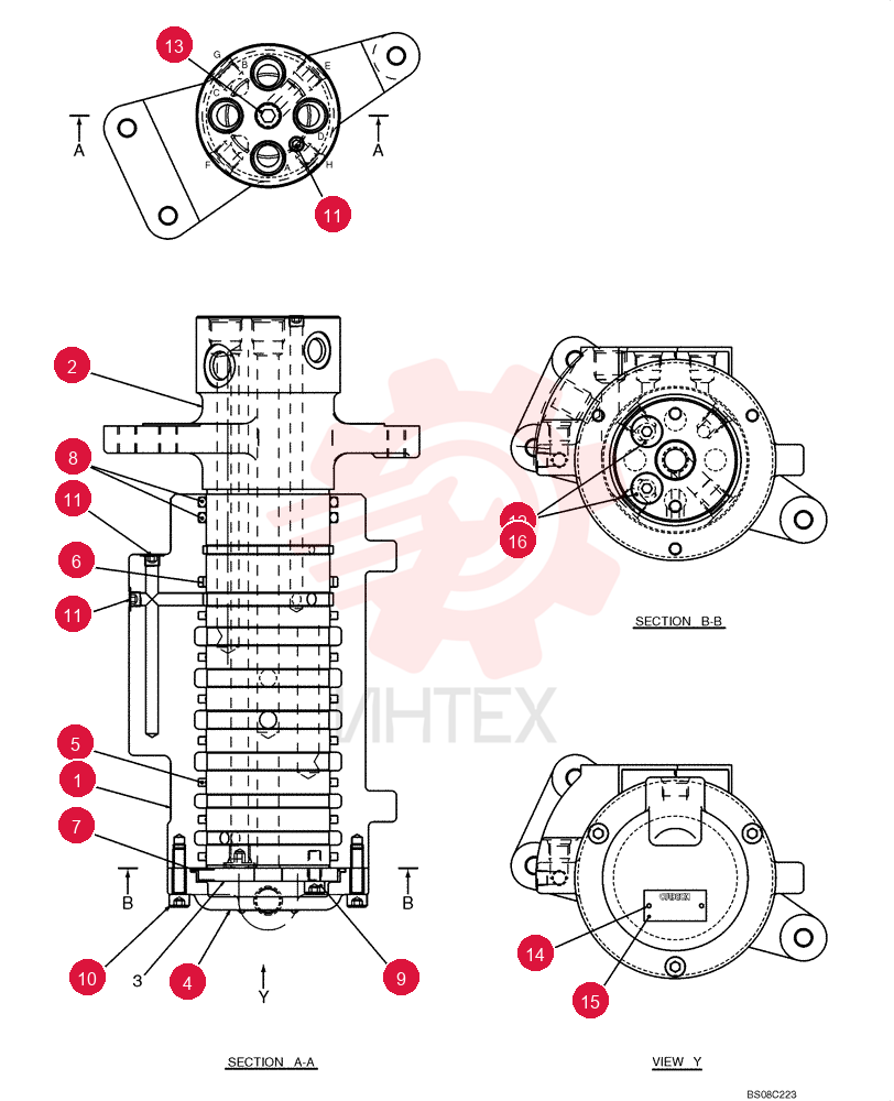 SWIVEL PIVOT YT55V00009F1