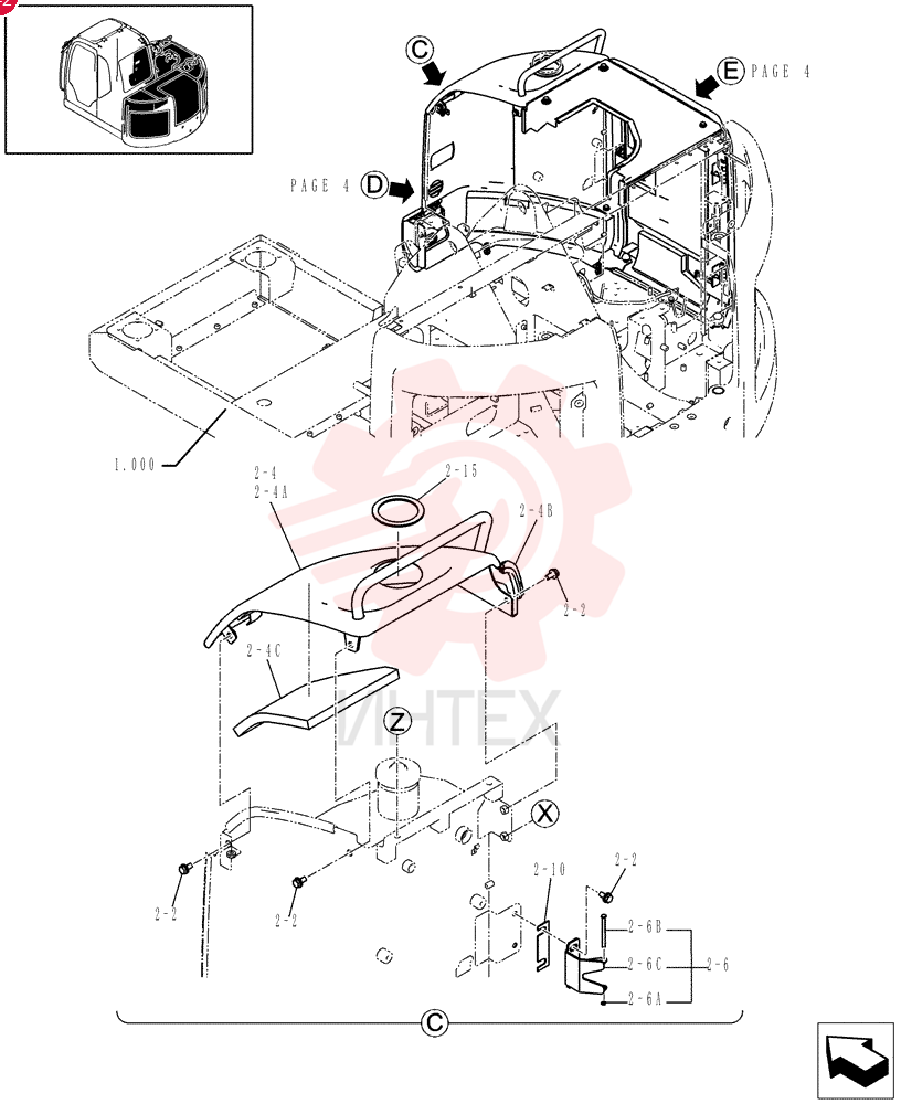BOLT,M12x25mm - Course Thread