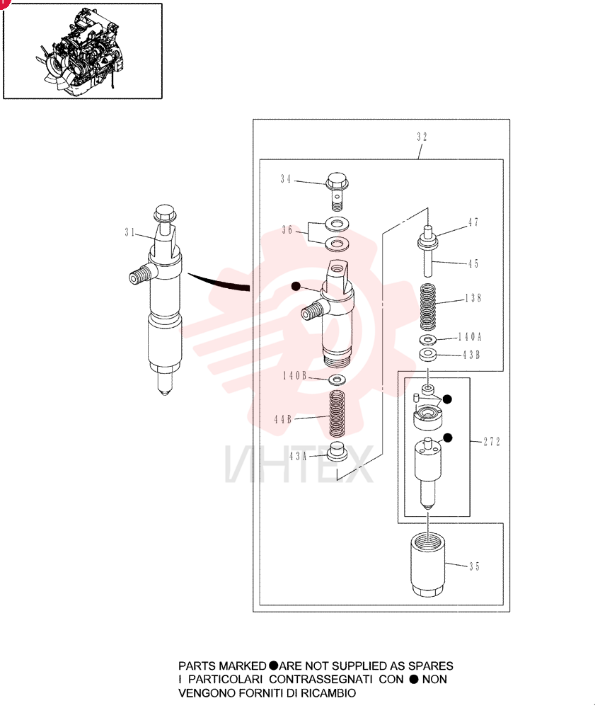 CORE-NOZZLE, INJECT VI8980928210
