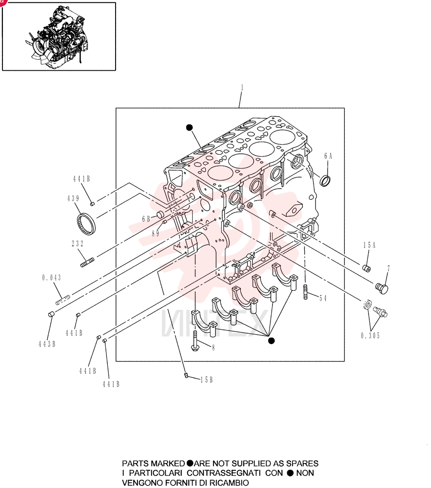 CYLINDER BLOCK VI8980894850 (1)