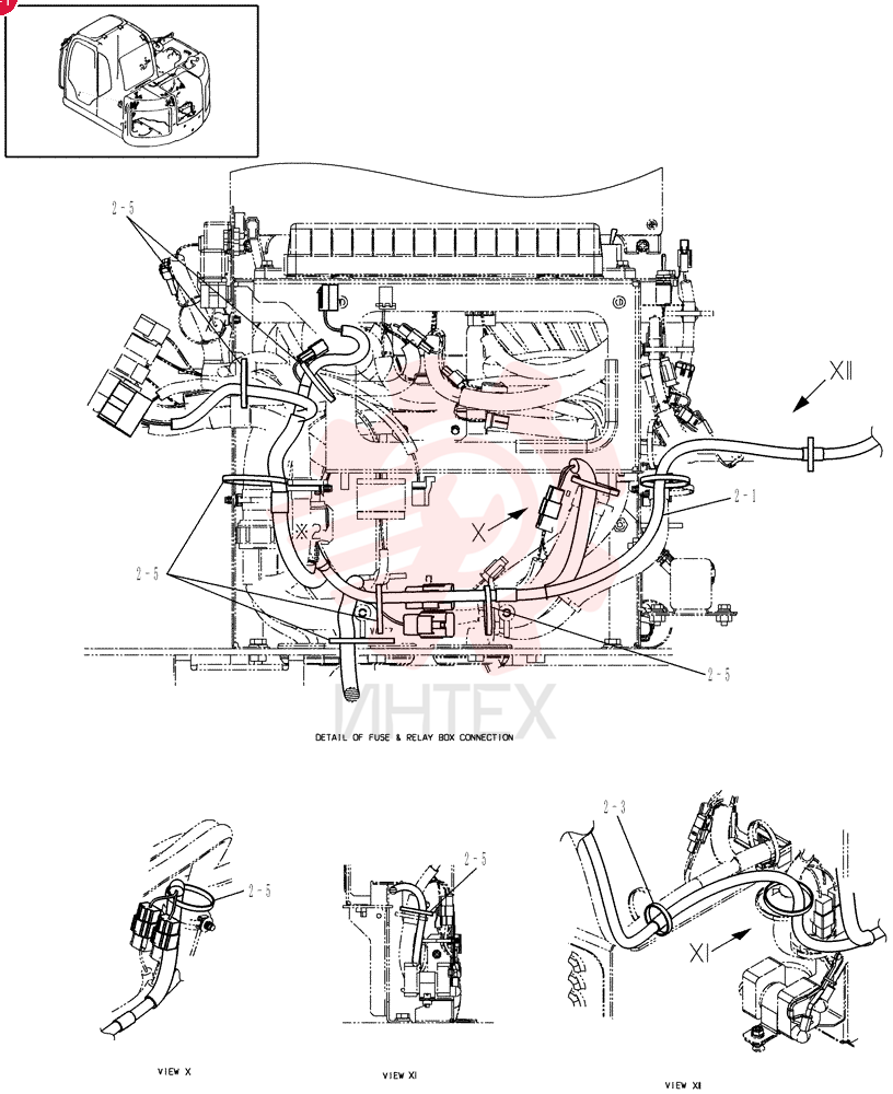Схема (E70BSR) - COMPACT CRAWLER EXCAVATOR - TIER 4 - FROM S/N YT06-18001 (ROPS CAB) (1/10-) LF13E00058P1