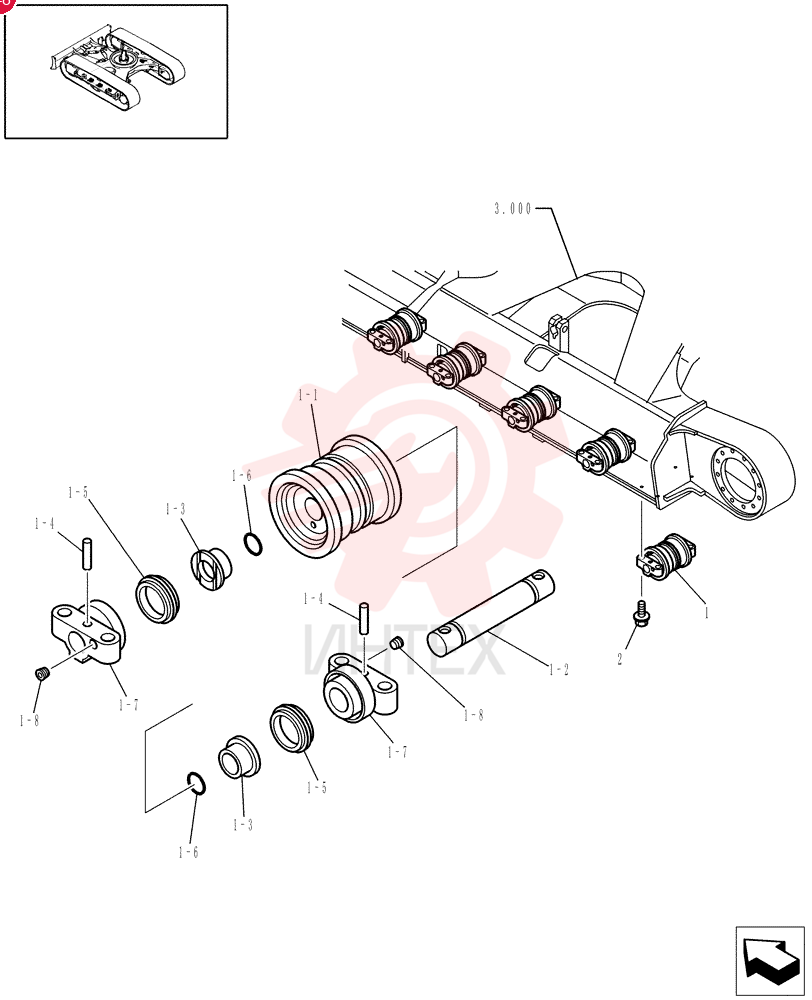 TRACK ROLLER YT64D00004F1