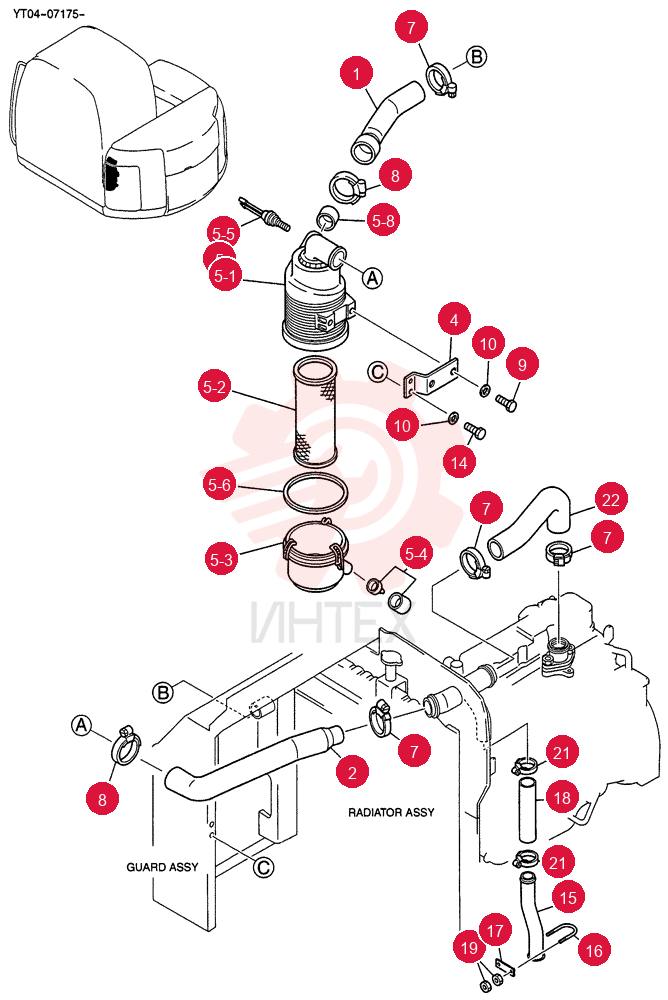 CLEANER ASSY, AIR YT11P00006F1