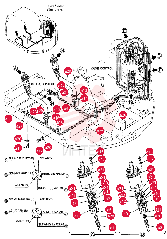 CONTROL LINES, REMOTE YT68H00044F2 (2)