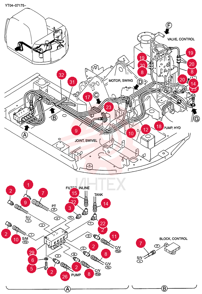 CONTROL LINES, VALVE YT64H00038F3 (2)