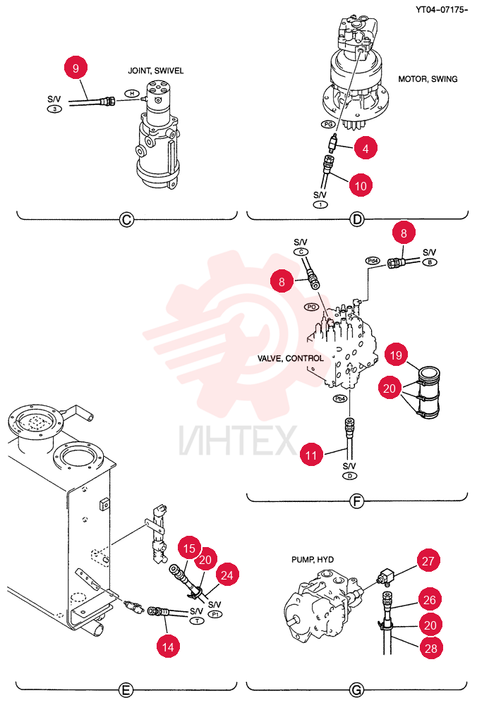 CONTROL LINES, VALVE YT64H00038F3 (1)